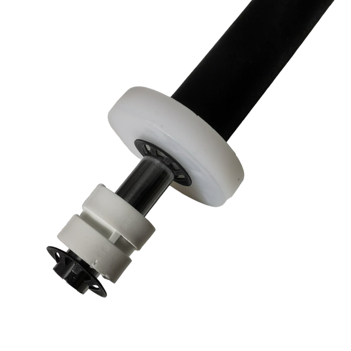 Model A-R6 Idler Shaft thumler part, made of steel, plastic and rubber.