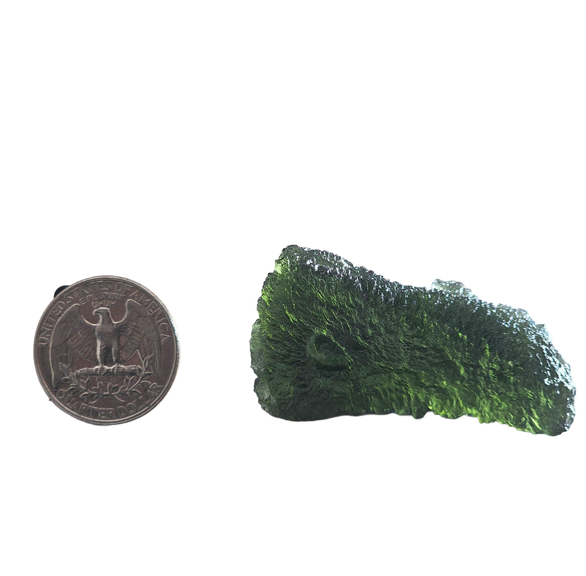 Moldavite 26.37g specimen.