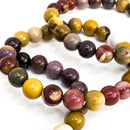 Mookaite - Round Bead Bracelet