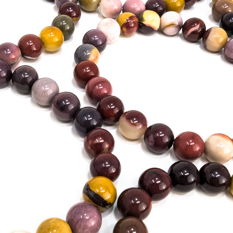 Mookaite - Round Bead Bracelet