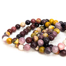 Mookaite - Round Bead Bracelet