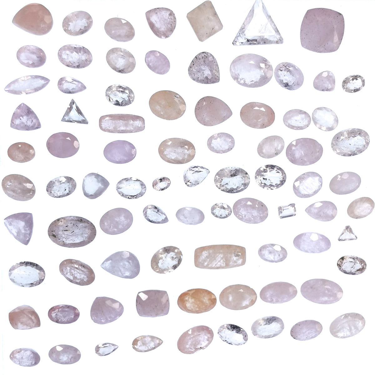 Morganite facet, a variety of beryl.