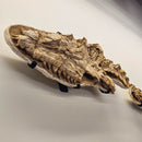 Mosasaurus Head & Spine - Fossil In Jacket 4PC Wall Mount - Statement Specimen