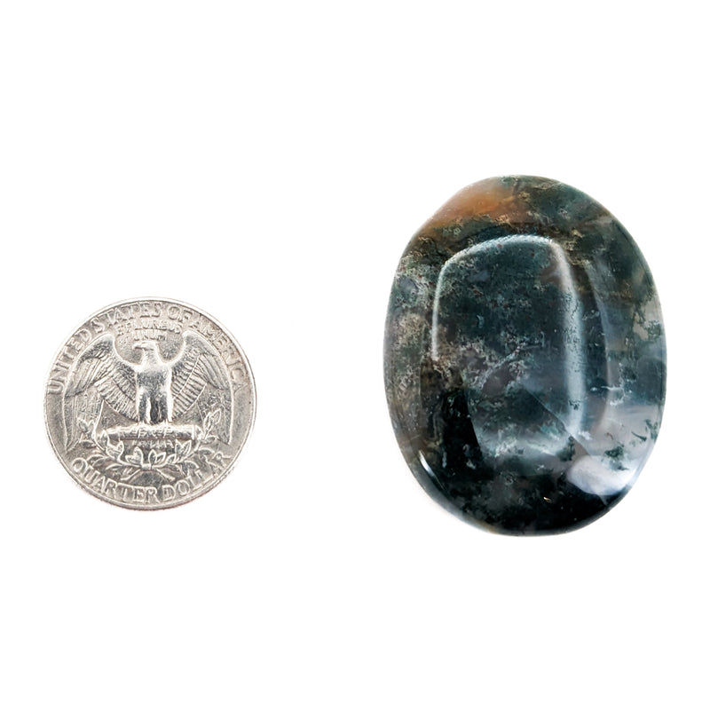 Moss Agate - Worry Stone