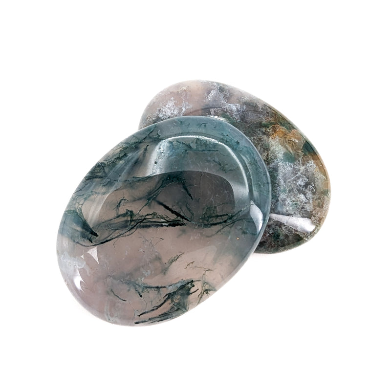 Moss Agate - Worry Stone