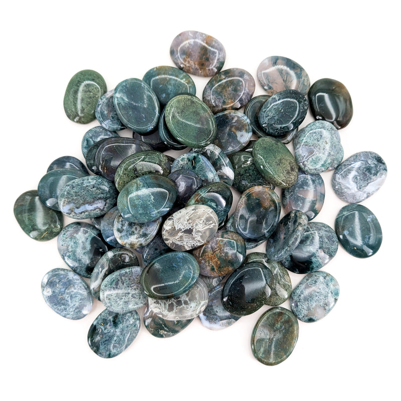 Moss Agate - Worry Stone