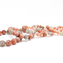 Multicoloured Specular Sunstone - Round Bead Bracelet