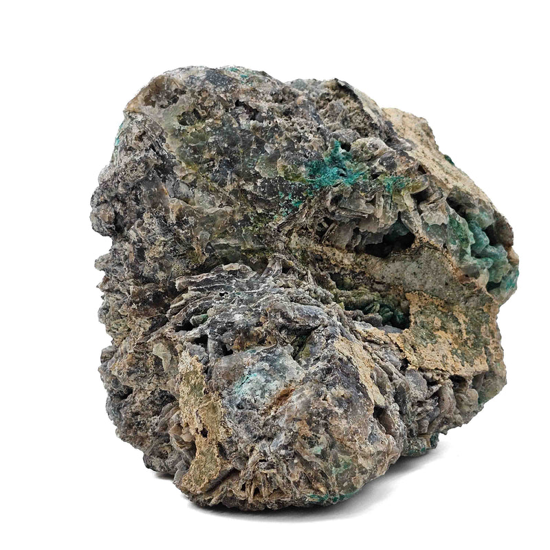 Native Copper in Chrysocolla - Polished Cut Face