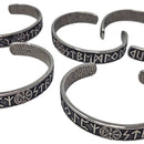 Norse Lettering - Stainless Steel Cuff Bracelet