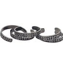 Norse Lettering - Stainless Steel Cuff Bracelet