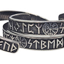 Norse Lettering - Stainless Steel Cuff Bracelet