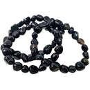 Obsidian - Tumbled Bead Bracelet - Mexico - Root Chakra