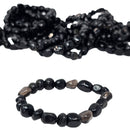 Obsidian - Tumbled Bead Bracelet - Mexico - Root Chakra