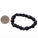 Obsidian - Tumbled Bead Bracelet - Mexico - Root Chakra