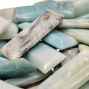 Ocean Picture Rock - Facet Flat Rectangle - Tumble - BC, Canada