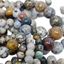 Ocean Jasper - Bead Bracelet - Madagascar - Stone of Joy - heart and solar plexus chakras