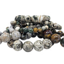 Ocean Jasper - Bead Bracelet - Madagascar - Stone of Joy - heart and solar plexus chakras