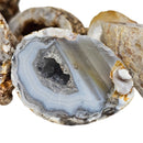 Oco Geode - Cut Halves - Mexico - Crown Chakra