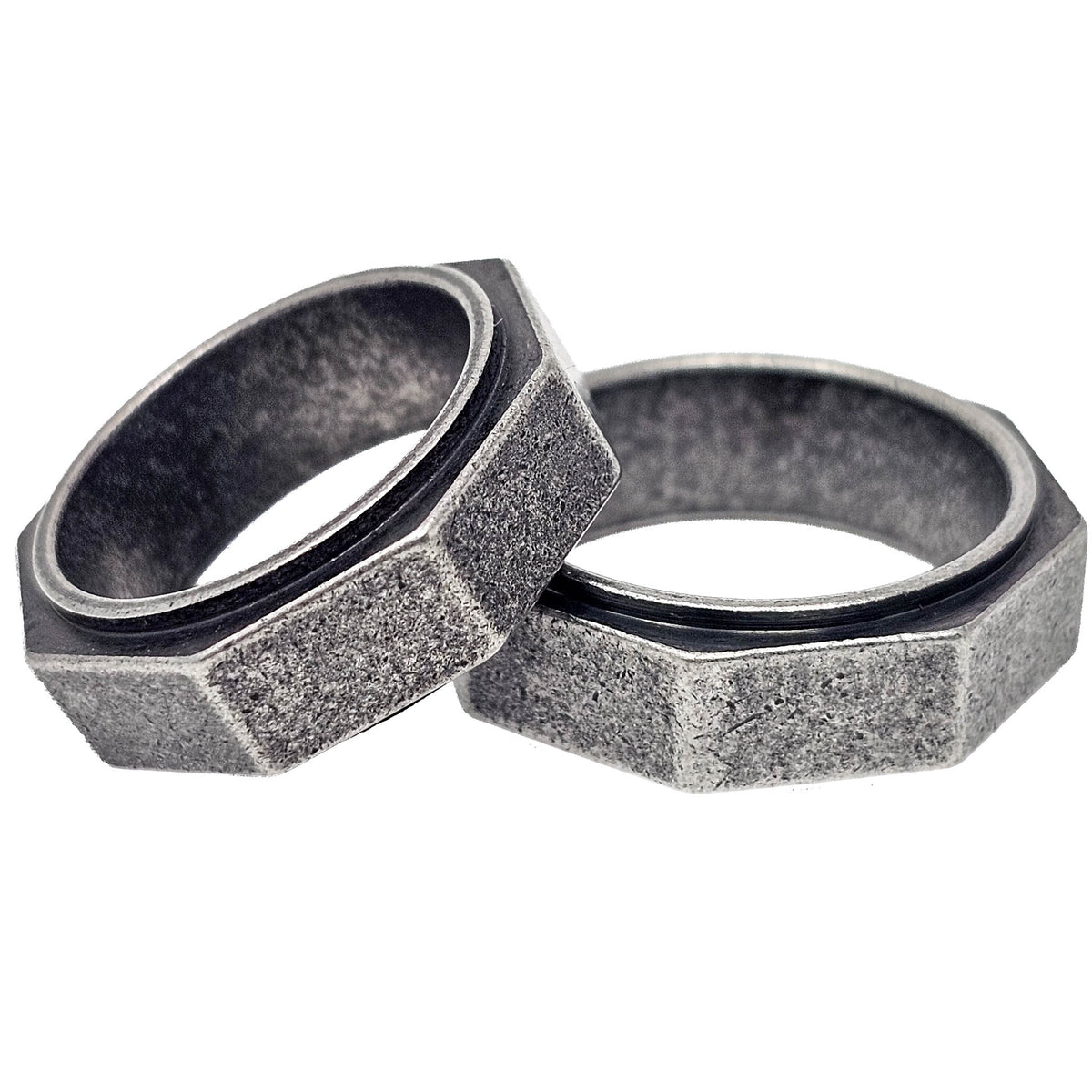 Octagon stainless steel band.