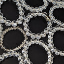 Optical Clear Quartz - Bead Bracelet