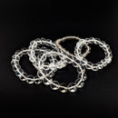 Optical Clear Quartz - Bead Bracelet