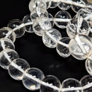 Optical Clear Quartz - Bead Bracelet