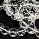 Optical Clear Quartz - Bead Bracelet