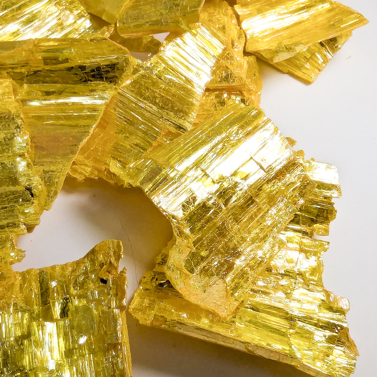 Orpiment specimen from Russia.
