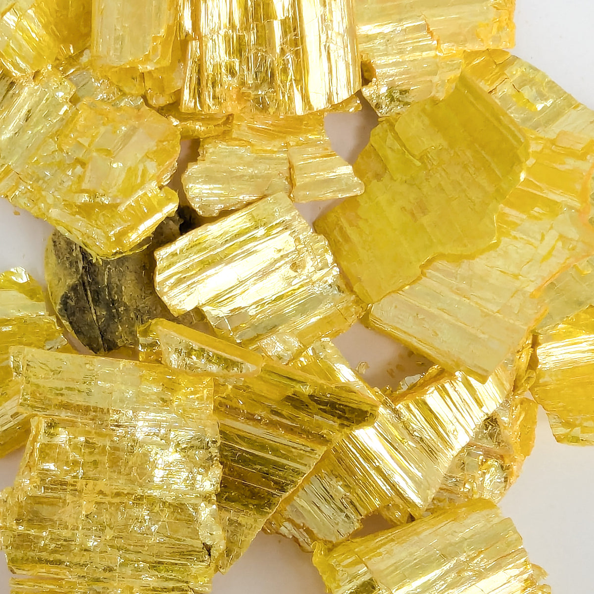 Orpiment specimen from Russia.