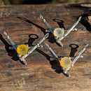 Twig & BC Agate Triangle - Pendant