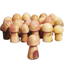Peach Calcite Mushroom - Carving