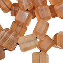 Peach Calcite - Bead Bracelet - Pakistan