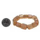 Peach Calcite - Bead Bracelet - Pakistan