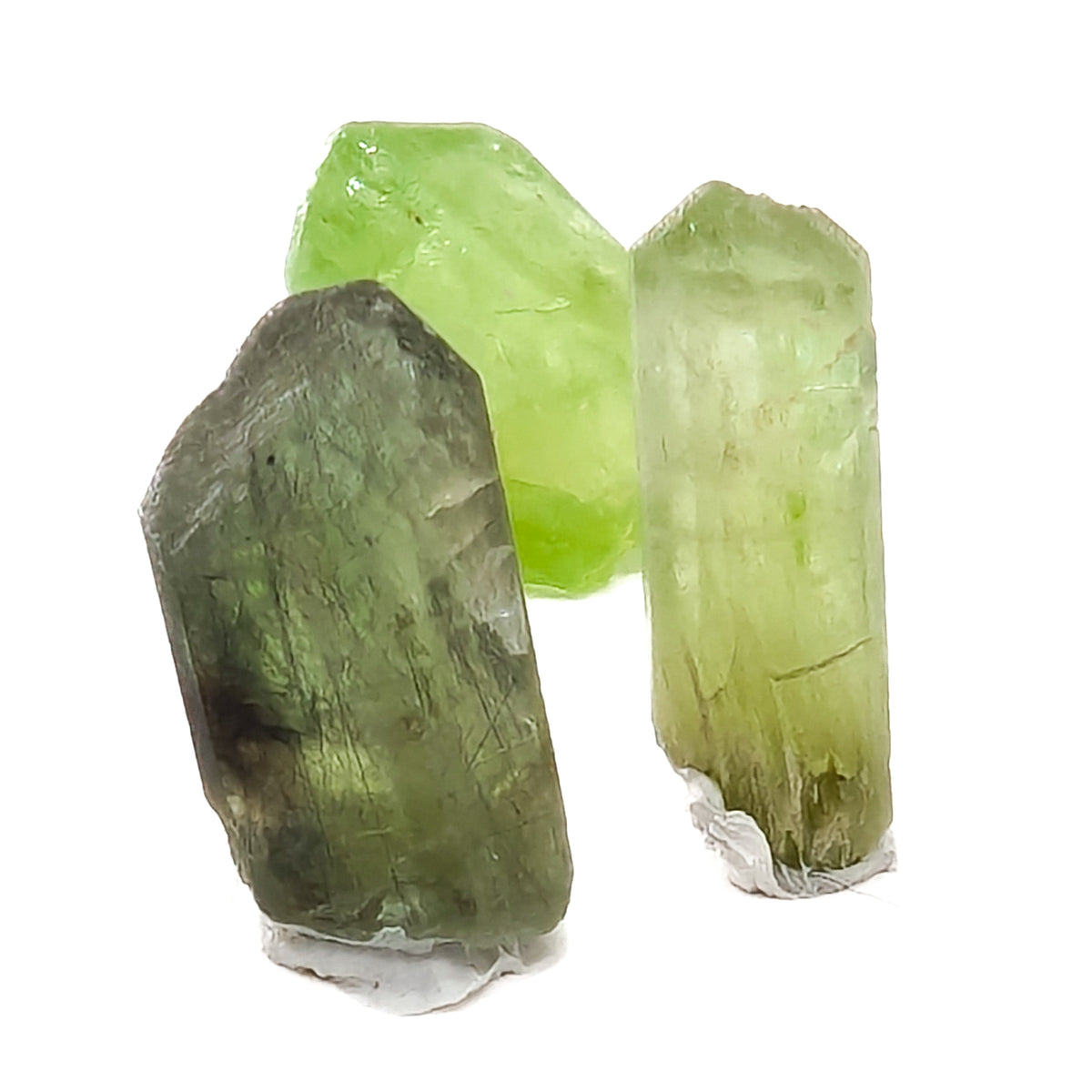 Peridot with Ludwigite specimen.