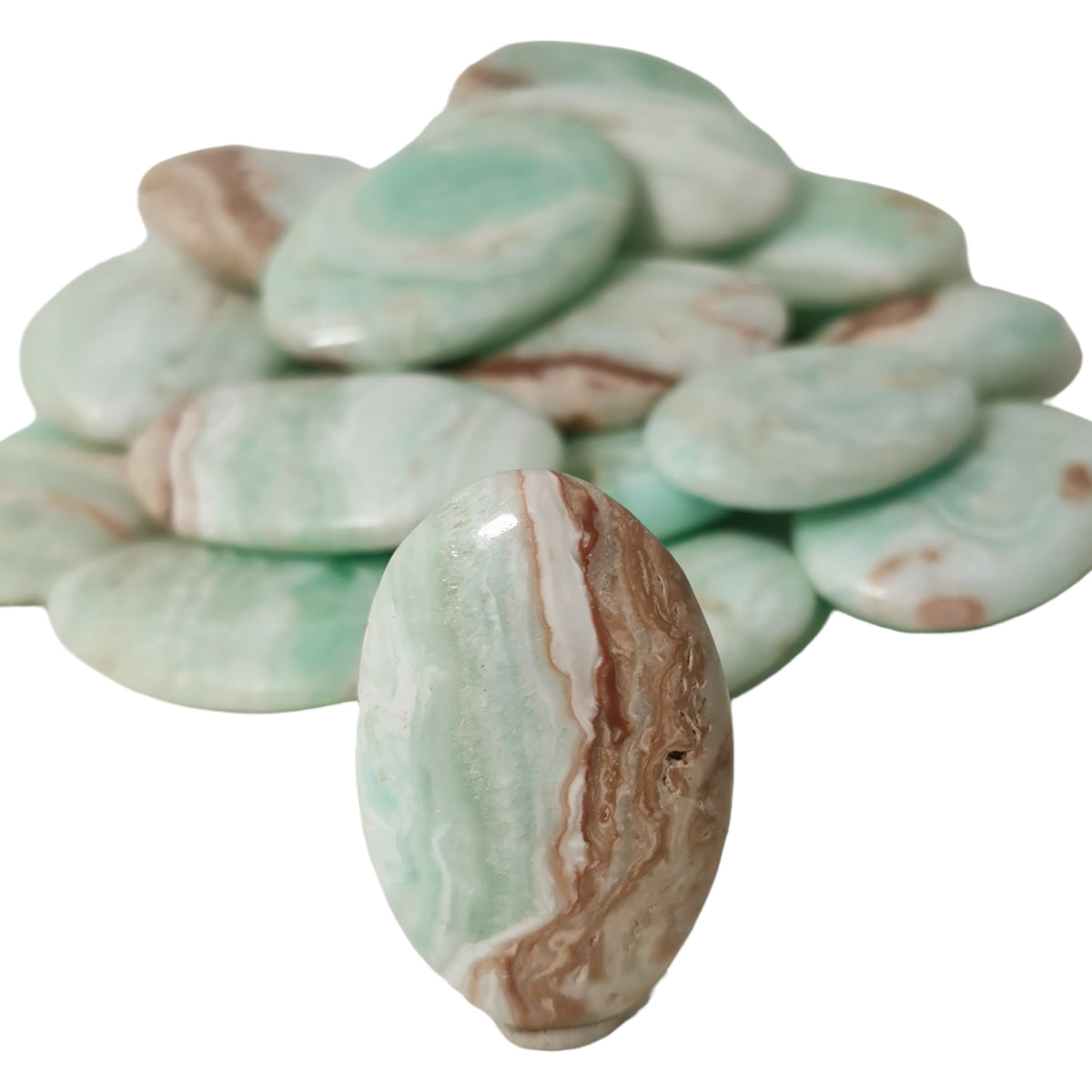 Caribbean Calcite palmstone.