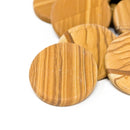 Picture Jasper - Flat Disk - Brown