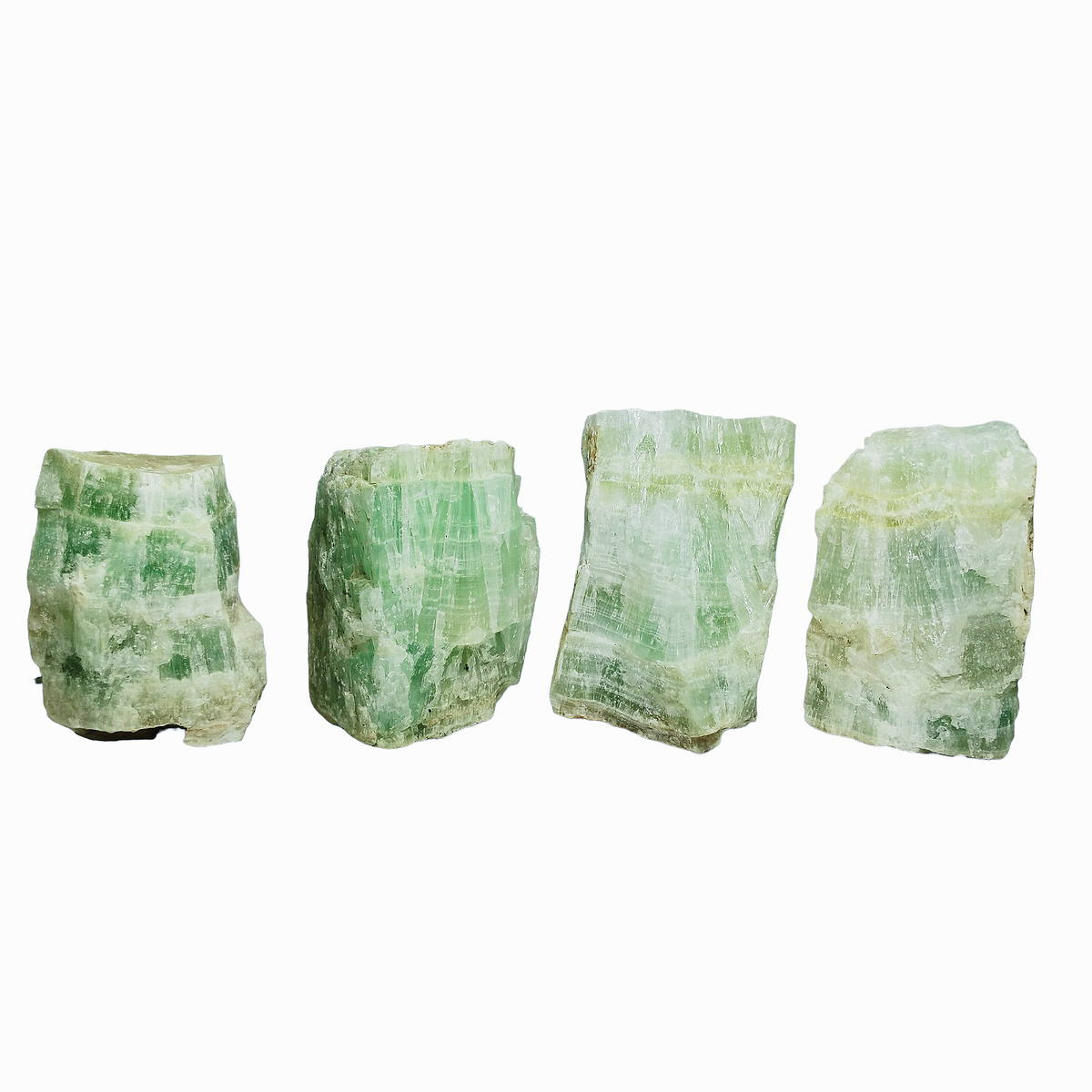 Pistachio Calcite specimen, calcium carbonate.