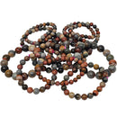 Polychrome Jasper - Round Bead Bracelet - Madagascar