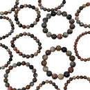Polychrome Jasper - Round Bead Bracelet - Madagascar