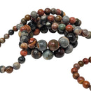 Polychrome Jasper - Round Bead Bracelet - Madagascar