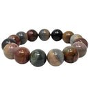 Polychrome Jasper - Round Bead Bracelet - Madagascar
