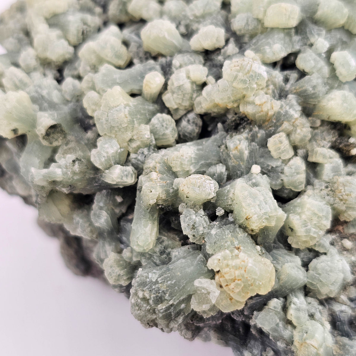 Prehnite specimen from Imilchil area, Drâa-Tafilalet Region, Morocco.