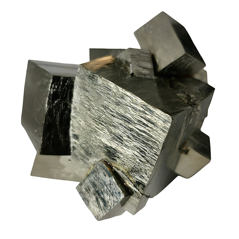 Cubic Pyrite - Cluster/Chain - Mineral