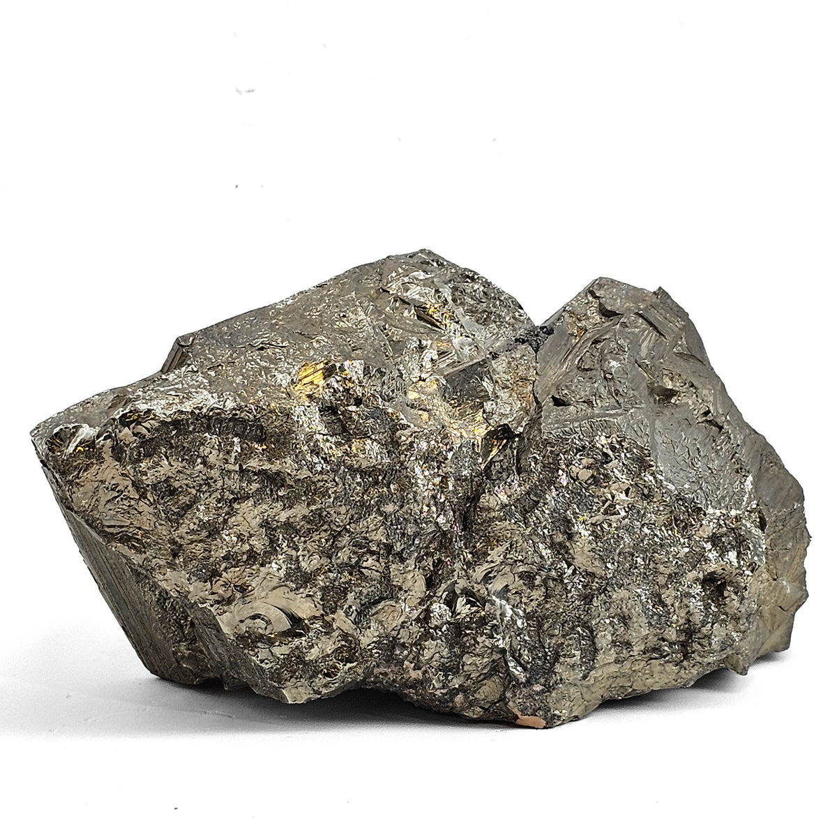 Pyrite specimen, an iron sulfide, from Galena Silver Copper Manganese Project, Santa Lucia mining district, Peru.
