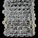Quartz - Faceted Round Bead Bracelet - Brazil - Crystal Jewelry