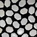 Quartz - Flat Facet - Octagon - Brazil