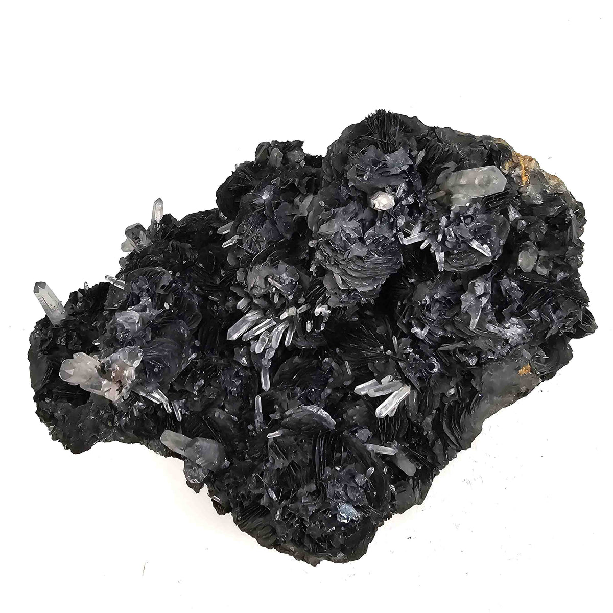 Hematite Roses on Quartz specimen.