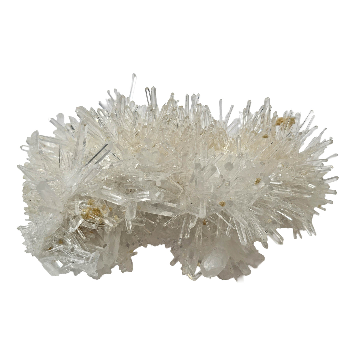 Quartz with Chrysocolla specimen from Colombia.