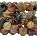 Rabbit Hair Quartz - Round Bead Bracelet