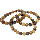 Rabbit Hair Quartz - Round Bead Bracelet